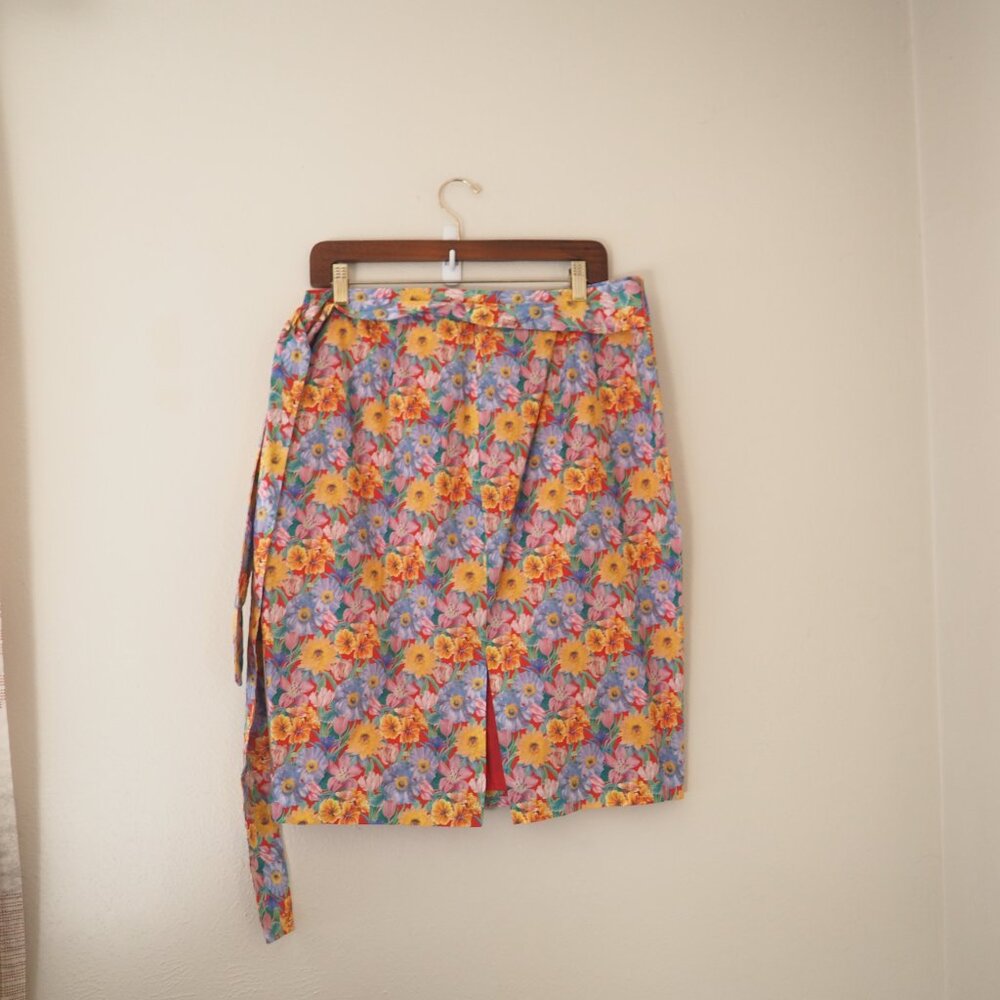 NWT Antonio Melani x Liberty Cameron Meadow Floral Skirt w/ Belt sz 14 - Picture 6 of 6